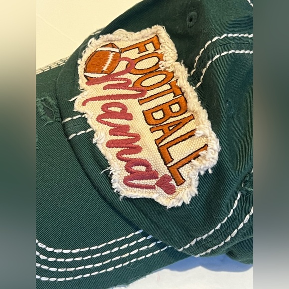 KBETHOS Vintage Baseball Cap Hat Football Mama Green Touchdown Quarterback Chic - Picture 2 of 5